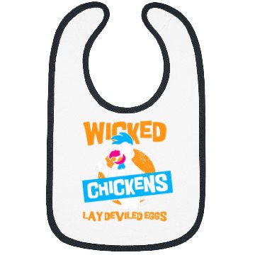 Discover Chicken Pet wicked chickens lay deviled eggs chicken lovers Bibs