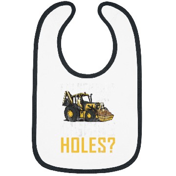 Discover Excavator Fun Digging Holes Construction Workers Construction Site Excavator Driver 1 Bibs