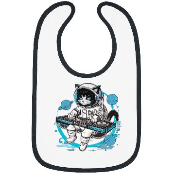 Discover Astronaut Job outer dj electronic beats of house funny space cat 01 Bibs