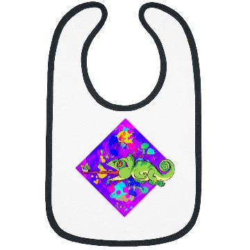 Discover Chameleon Pet Lizard Reptile Bibs