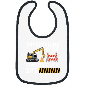 Discover Excavator Fun Day dreaming in the construction site construction site exca Bibs