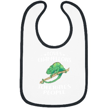 Discover Chameleon Pet Loves Chameleons Tolerates People Bibs