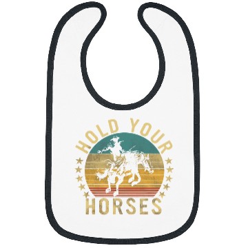 Discover Horse Pet vintages Cowboy Hold Your Horses Retro Western Bibs