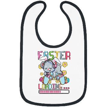 Discover Koala Pet Easter Loading Easter Bunny Koala Funny Gamer Easter Bibs