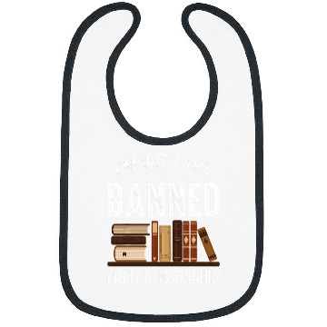 Discover Book Fun Banned Books Fight Censorship Im With The Banned Book Pun Bibs