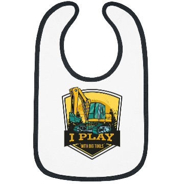 Discover Excavator Fun VXLS Construction Truck Excavator Concrete Mixer Dump Truck Bibs