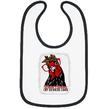 Discover Chicken Pet Wicked Chickens Lay Deviled Egg Bleached Effect Rooster Bibs
