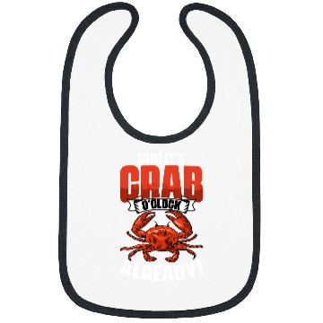 Discover Fishing Fun Crabs Funny Crabbing Season Crab Fishing Enthusiast Crab Fisherman Bibs