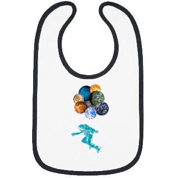 Discover Astronaut Job Space Balloons Moon Mars Planets Bibs