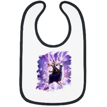 Discover Llama Pet Lazer Warrior Space Cat Riding Llama With Ice Cream Bibs