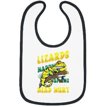 Discover Chameleon Pet Lizards Make Me Happy Humans Make My Head Hurt Lizard Lover Bibs