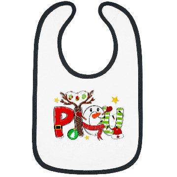 Discover nurses Job Christmas PICU nurses Santa Hat Reindeer Mother Baby LD Picu Bibs