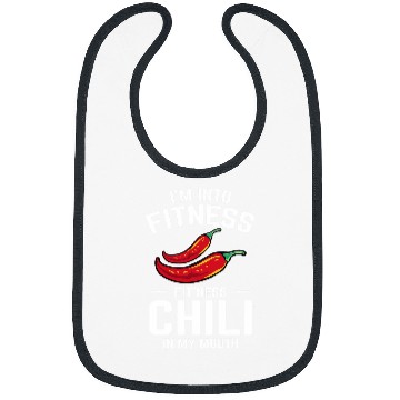 Discover Hot Spicy Pepper Im Into Fitness Fitness Chili In My Mouth Bibs