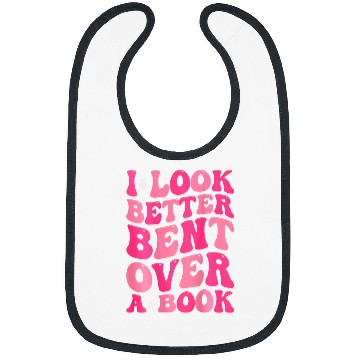 Discover Book Fun I Look Better Bent Over A Book Tie Dye Groovy 1 Bibs