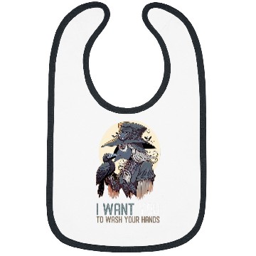 Discover I Want You To Wash Your Hands 2Funny Female Plague Doctor 21 Bibs