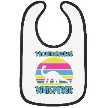 Discover Dinosaur Pet Brontosaurus Whisperer Design Primeval Creatures Bibs