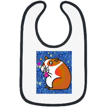 Discover Hamster Pet Starry Night Kawaii Bubble Tea Hamster Bibs