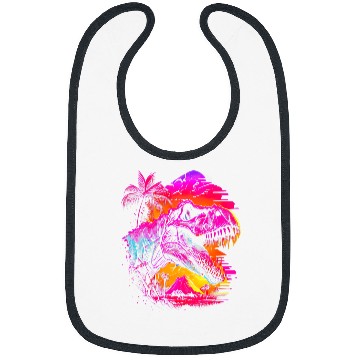 Discover Dinosaur Pet Vaporwave TRex Edgy Aesthetic Streetwear Bibs