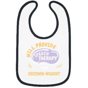 Discover Chicken Pet Provide Speech Therapy for Chicken Nugget Funny Bibs