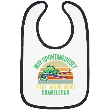 Discover Chameleon Pet Lizard Reptile Herpetologist 1 Bibs