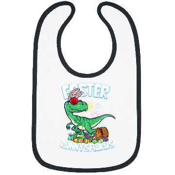 Discover Dinosaur Pet Easter Dinosaur Bunny Egg Hunt Kids Boys Velociraptor Bibs