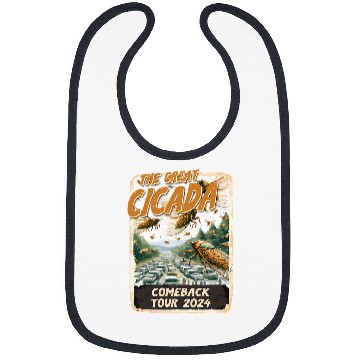 Discover Entomology Cicada Lover The Great Cicada Comeback Tour 2024 Bibs
