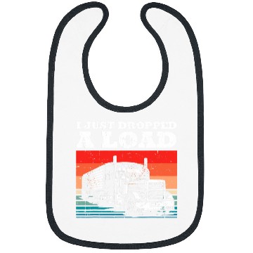 Discover vintages Cool Semi Truck Truck Driver I Just Dropped A Load Bibs