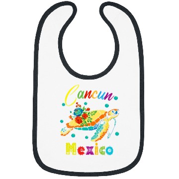 Discover Turtle Pet Cancun Mexico Sea Turtle Beach Mexico Tribal Bibs