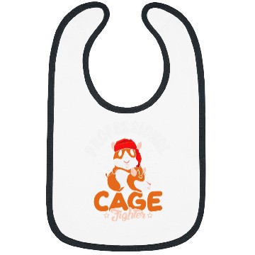 Discover Hamster Pet Professional Cage Fighter Hamster cute design Bibs