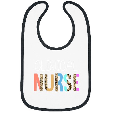 Discover nurses Job Clinical nurses Bohemian Cheetah Leopard Print Pattern Bibs
