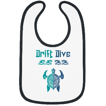 Discover Turtle Pet Drift Dive Polynesian Turtle Funny Scuba Diving Bibs
