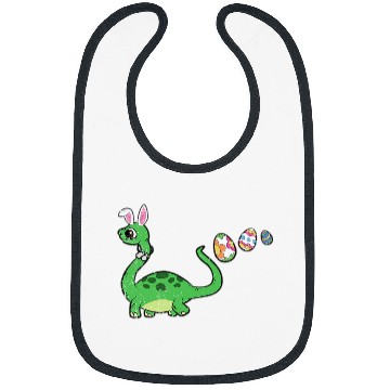Discover Dinosaur Pet Bunny Ears Easter Egg Hunting Brontosaurus Spring Bibs