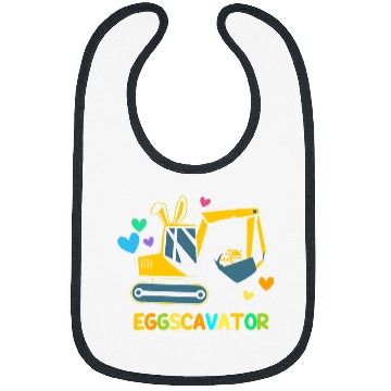Discover Excavator Fun Easter Egg Hunt Eggscavator Cute Bunny Eared Bibs