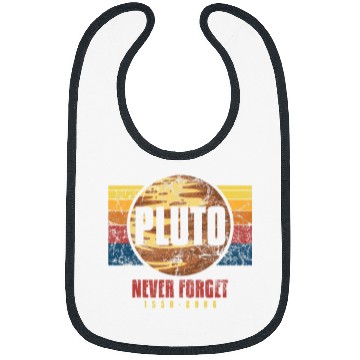 Discover Astronaut Job Pluto Never Forget Science Space Retro Bibs