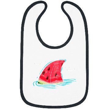 Discover Shark Pet Fish Fin Watermelon Melon Summer Tropical Fruit Bibs