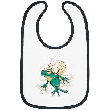 Discover Frog Pet Cottagecore Aesthetic Frog Fairy Celestial Moon Phases Magic Bibs