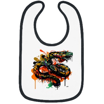 Discover Python Pet Snake Pet Girl Loves Albino Ball Python Snakes Reptile Lover Bibs