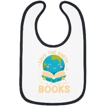 Discover Book Fun Save Earth It s Only Planet With Books Reader Earth day Bibs