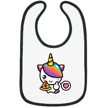 Discover Unicorn Pet with Pizza Pizza Bibs