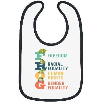 Discover Frog Pet Gender Equality freesdom Tadpole Toad Frog Bibs