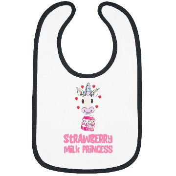 Discover Unicorn Pet Strawberry Milk Princess Kawaii Unicorn Stawberry Milk Shake Bibs