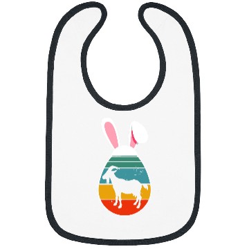 Discover Goats Pet Vintage Retro Goats In Easter Egg Bunny Bibs