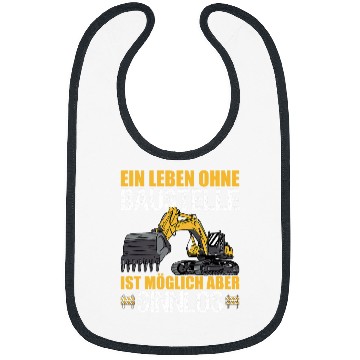 Discover Excavator Fun Driver Craftsman Construction Line A Life Without Construction Site Bibs