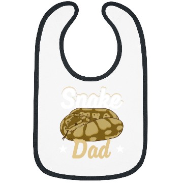 Discover Python Pet Snake Dad Serpent Father Python Reptile Enthusiast Bibs