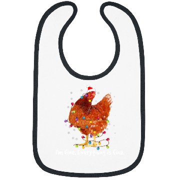 Discover Chicken Pet xmass Lights Im Fine Everything Is Fine Christmas Bibs
