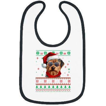 Discover Yorkshire Pet Yorkie xmass Ugly Sweater Yorkshire Terrier Christmas Bibs