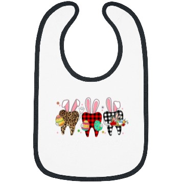 Discover dentists Job Funny Tooth Dental Assistant dentists Life Easter Bunny Ears Bibs