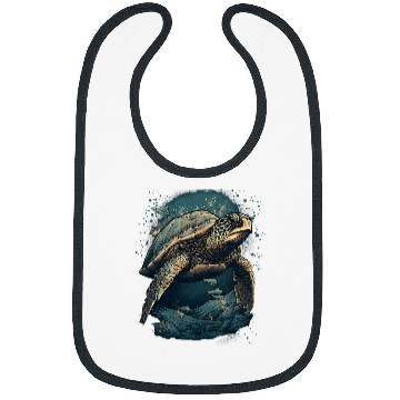 Discover Turtle Pet Deep Blue Sea Under The Sea Turtle Men Women Bibs