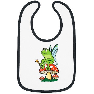 Discover Frog Pet Cottagecore Aesthetic Frog Fairycore Mushroom Goblincore Bibs