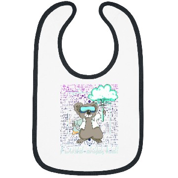 Discover Koala Pet I Love Science Nerd Geek Chemistry Scientist Koala Bear Bibs